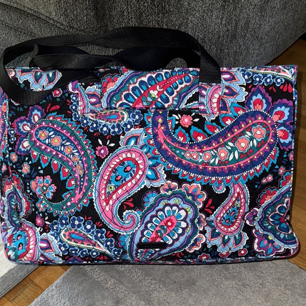 Extra Large Colorful Paisley Tote Bag